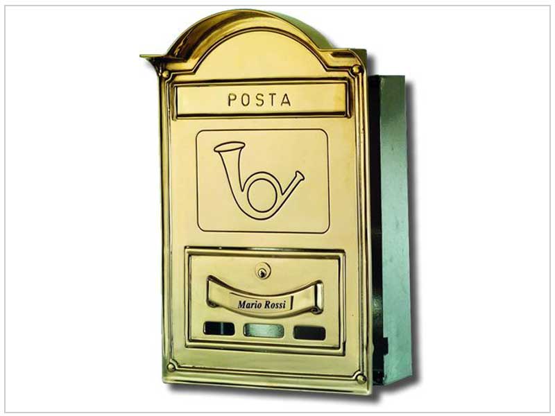 Cassetta Delle Lettere In Ottone Vittoriano Classica - Foto 14